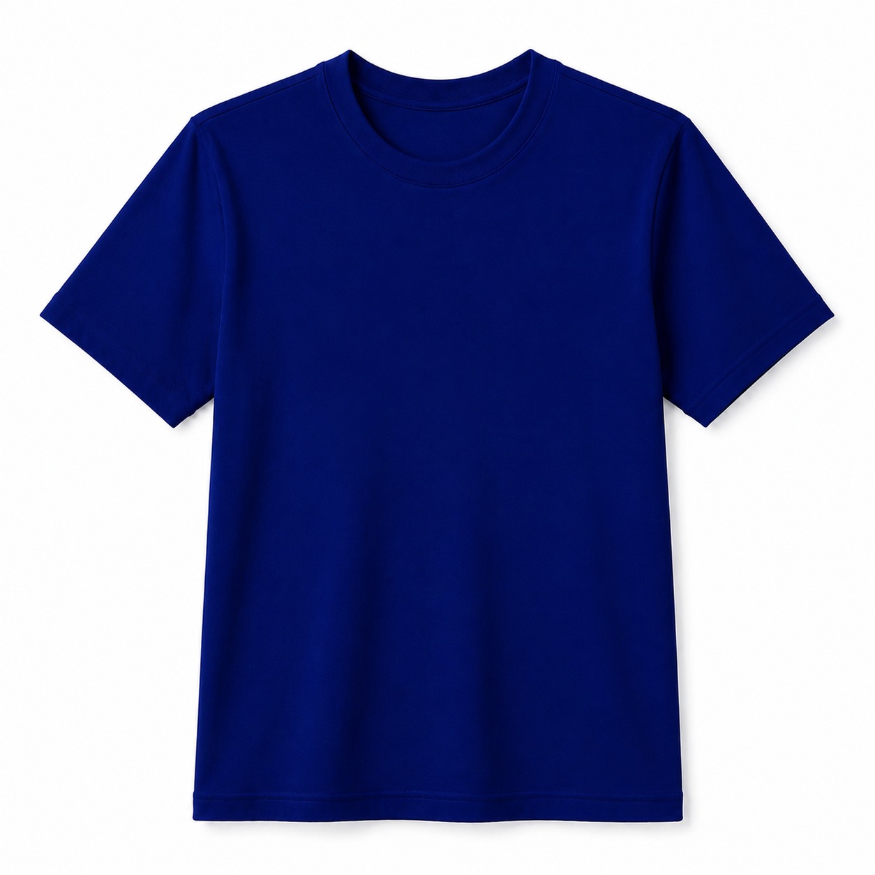 100% Cotton Plain T-Shirt – Azure Blue